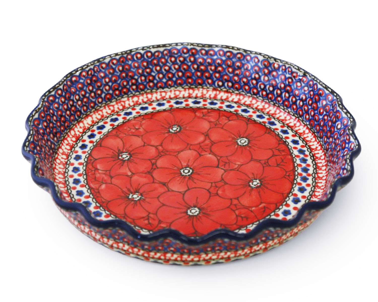 10" Unikat Ruffled Pie Baker