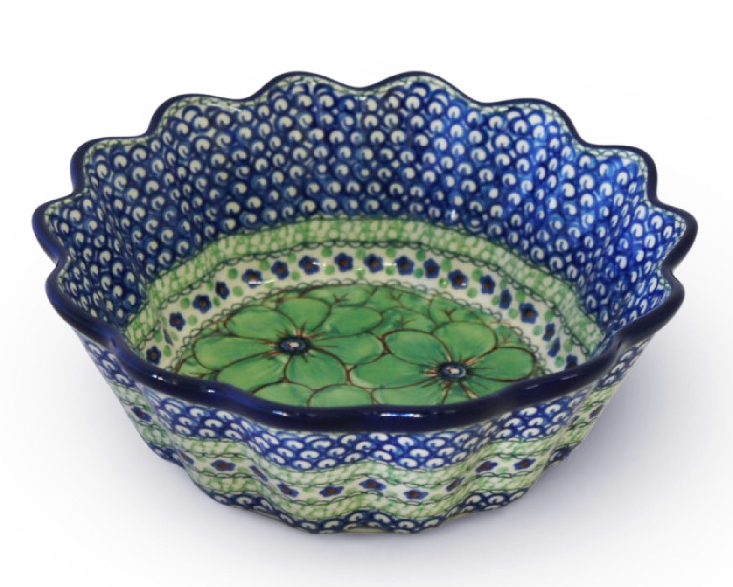 XL 9.25" Unikat Scalloped Bowl