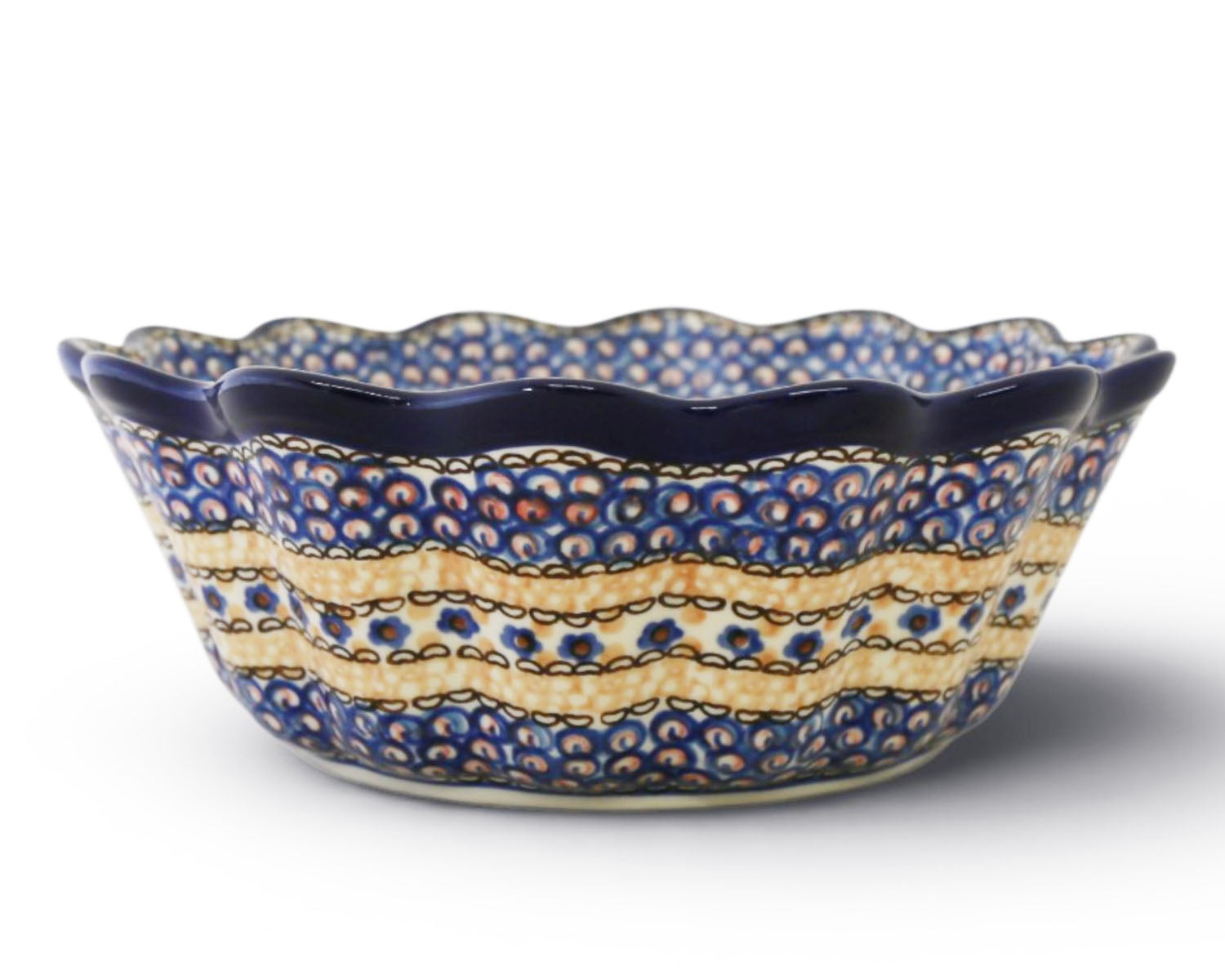 XL 9.25" Unikat Scalloped Bowl