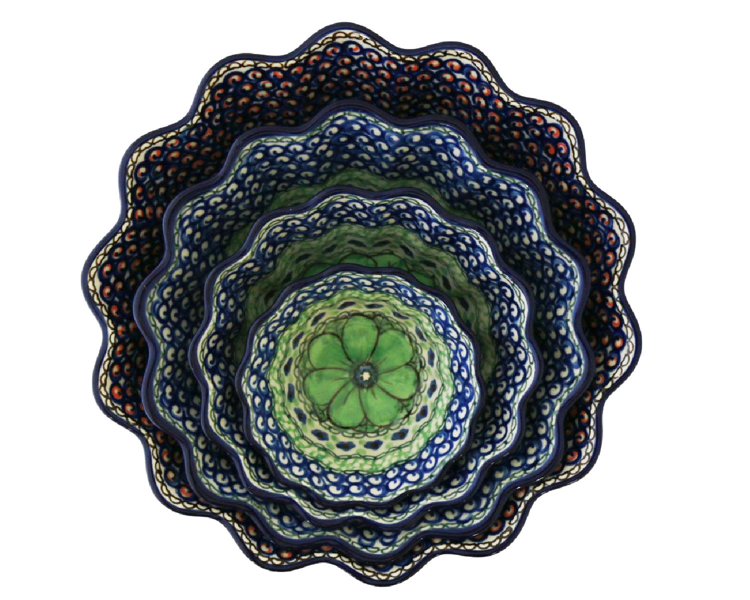 Small 4" Unikat Scalloped Bowl