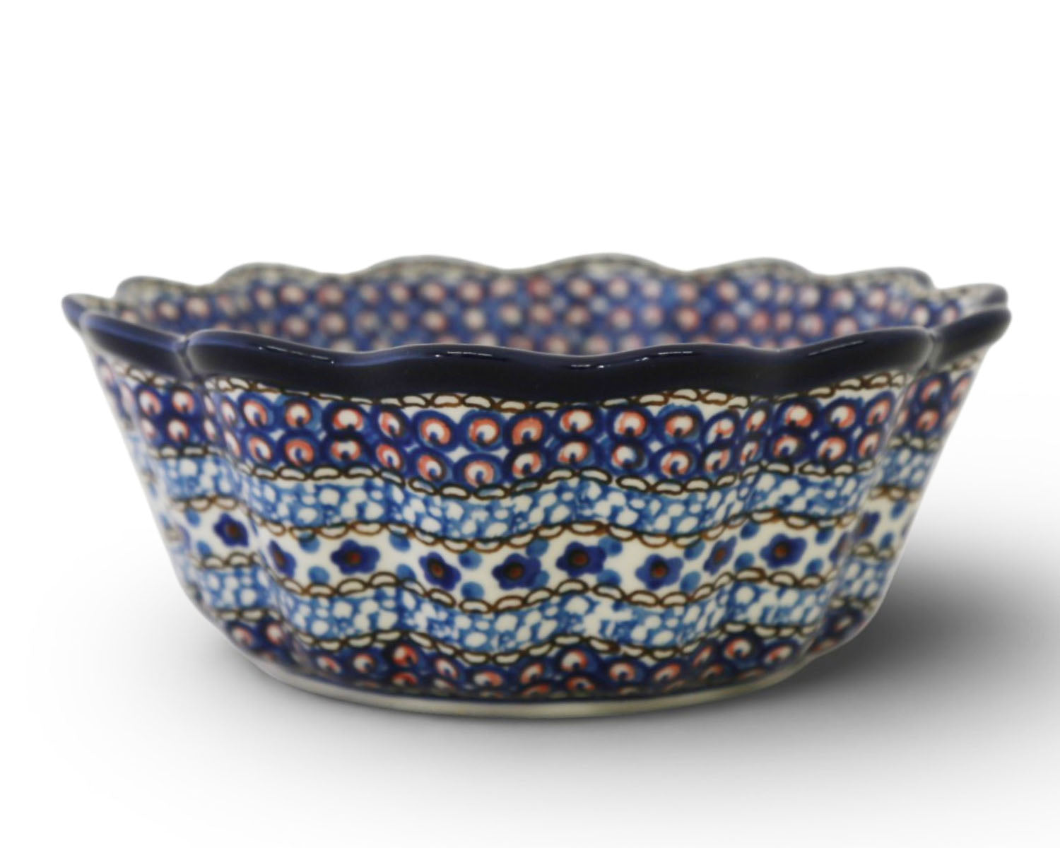 Large 7.5" Unikat Scalloped Bowl