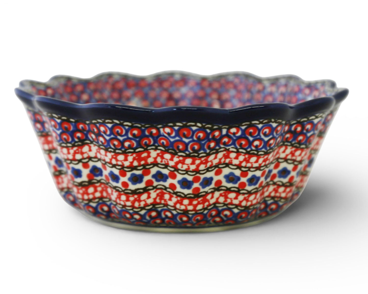 Large 7.5" Unikat Scalloped Bowl