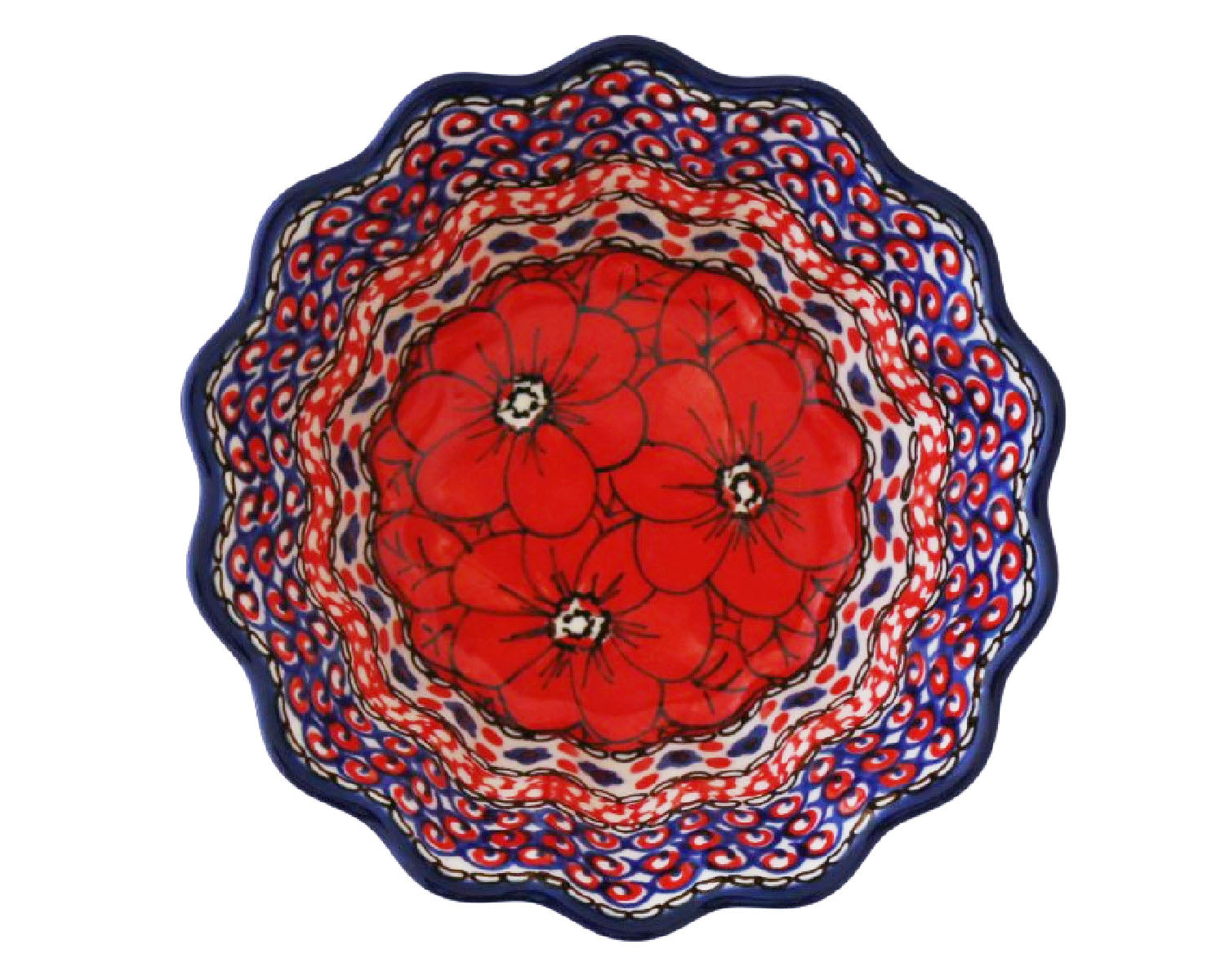 Medium 5.75" Unikat Scalloped Bowl