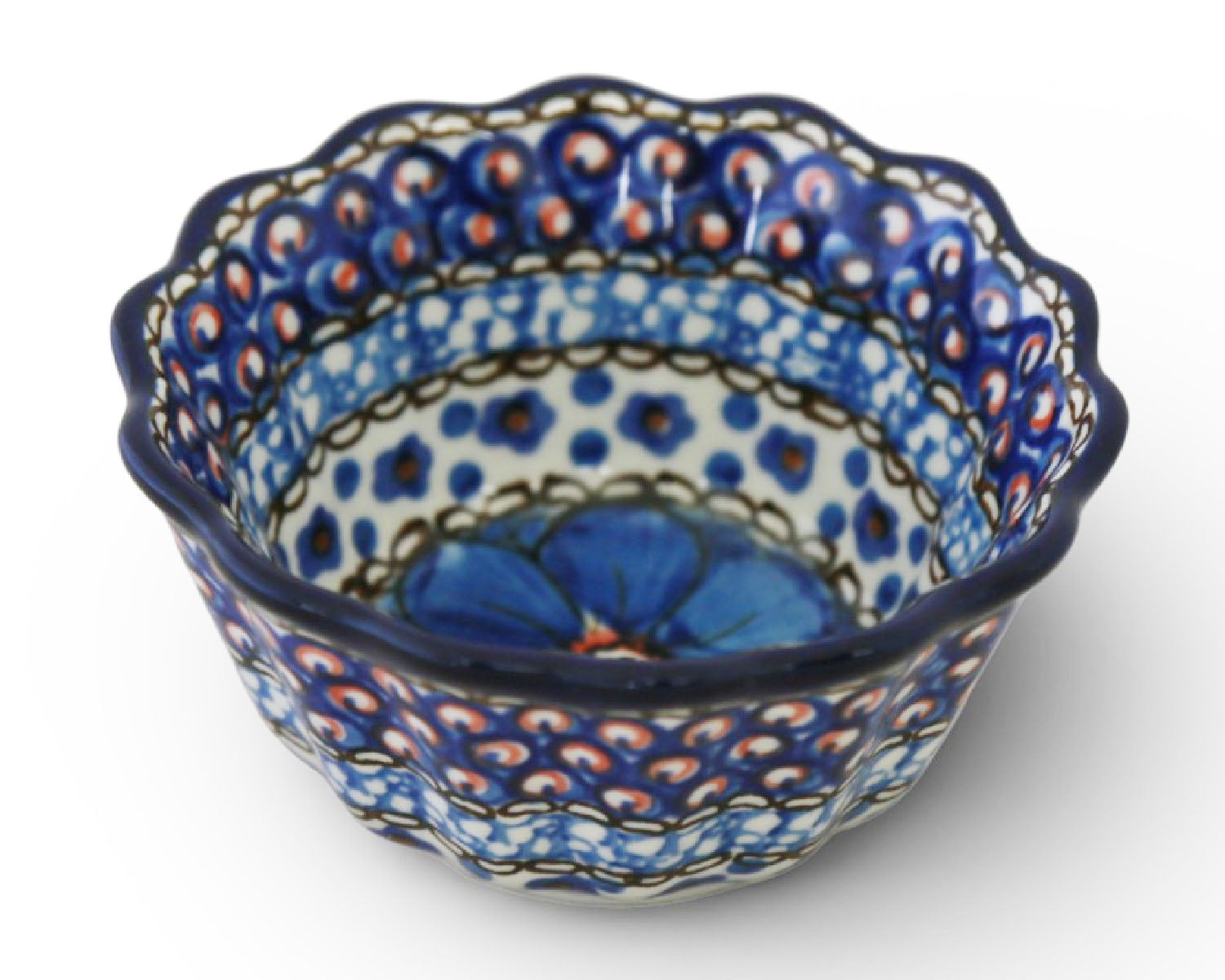 Small 4" Unikat Scalloped Bowl