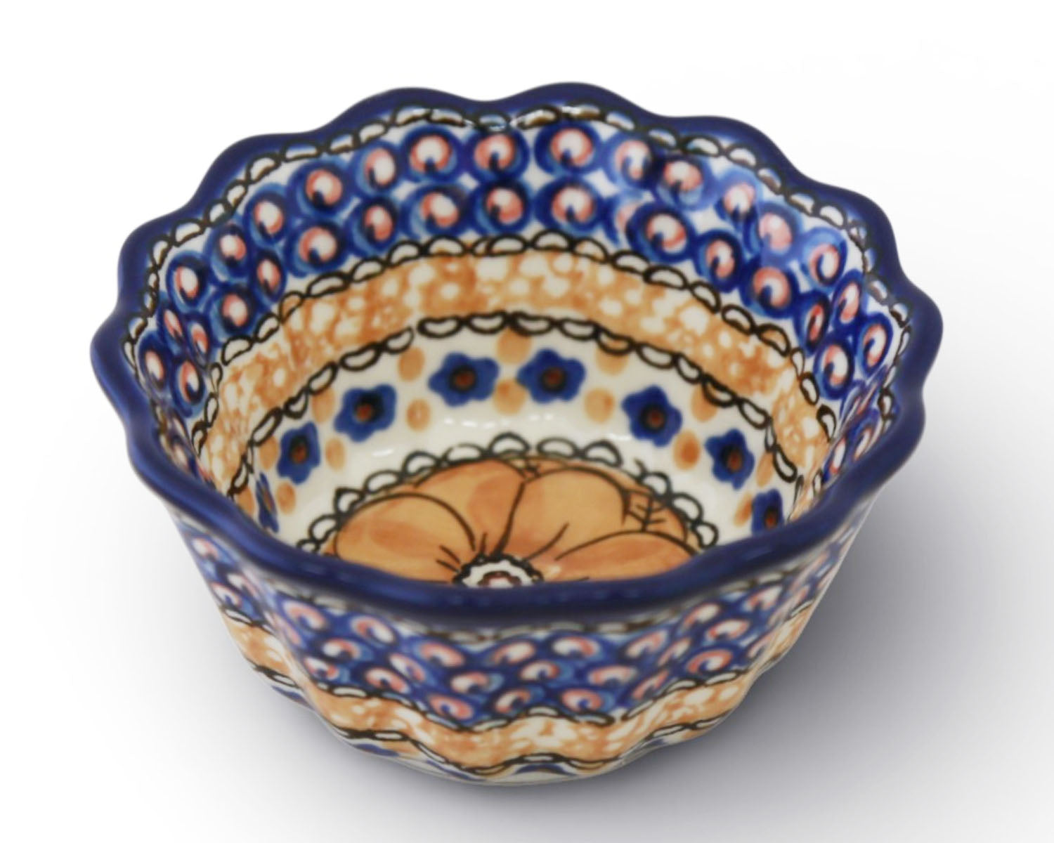 Small 4" Unikat Scalloped Bowl