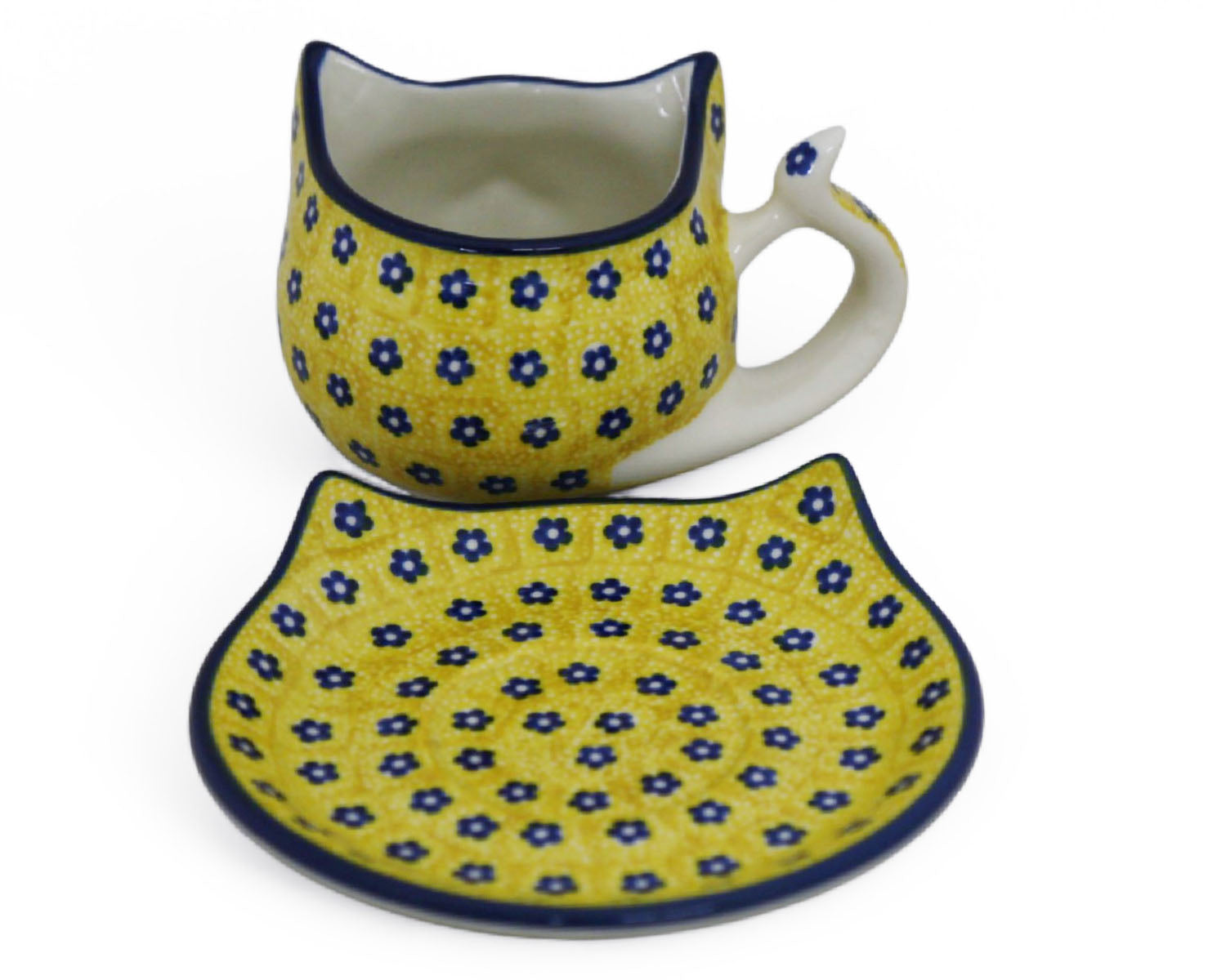 9 oz Cat Mug & Saucer