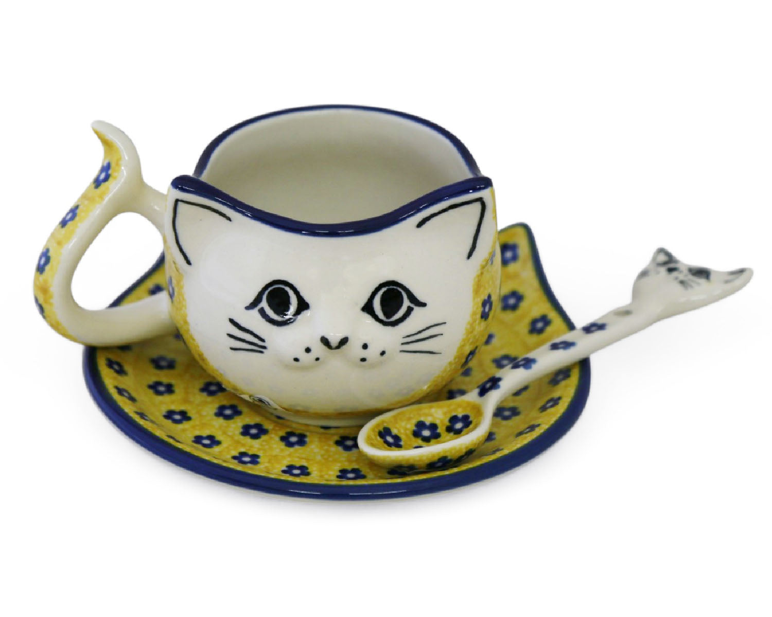 9 oz Cat Mug & Saucer