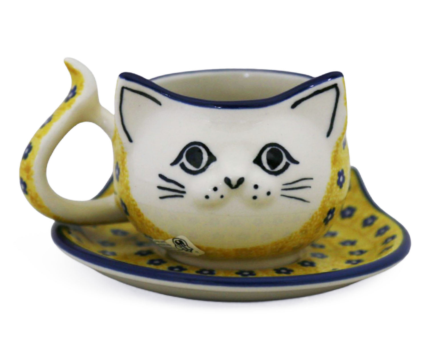 9 oz Cat Mug & Saucer