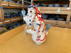 CLEARANCE Snowman Ornament Figure