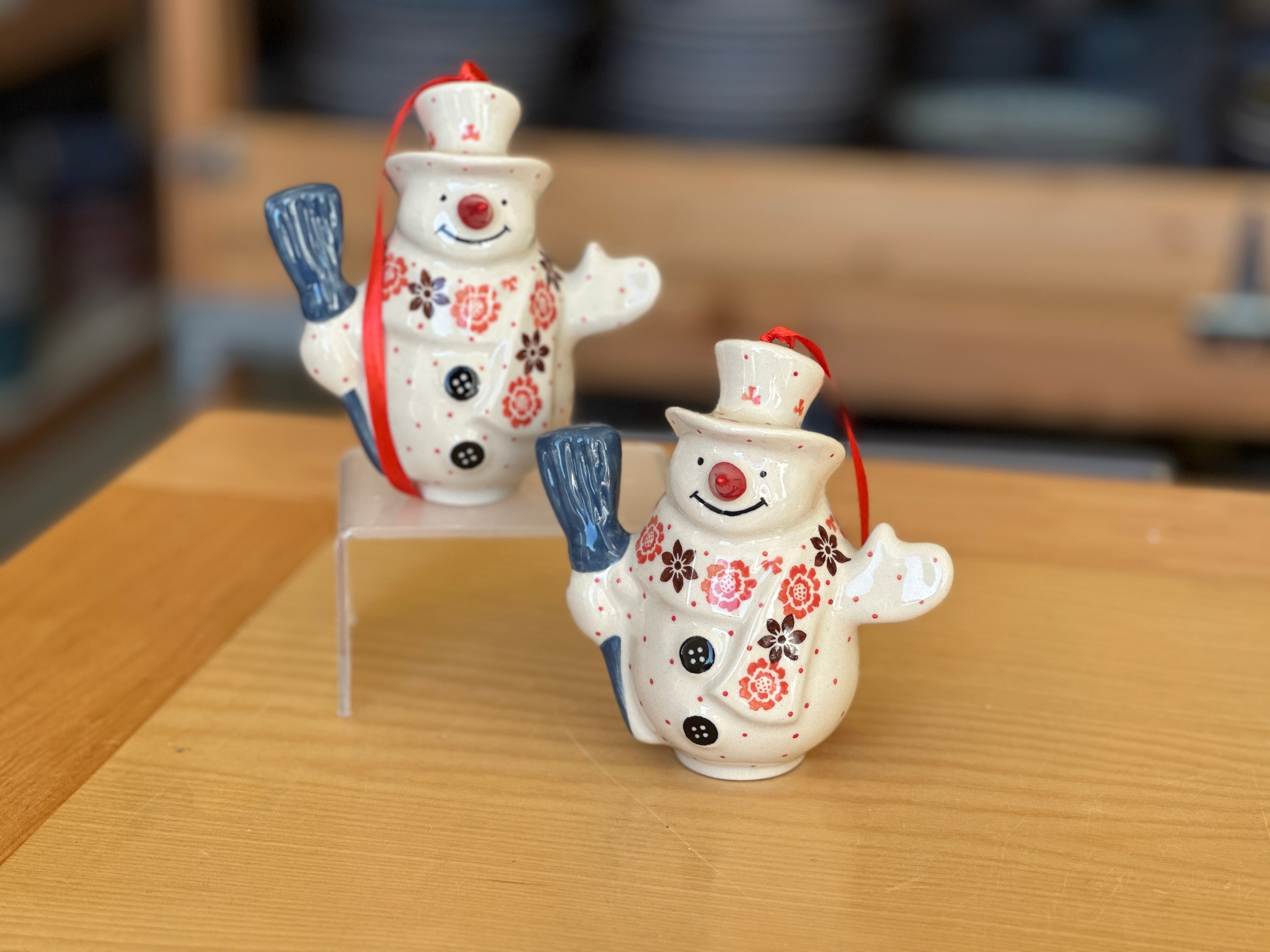 CLEARANCE Snowman Ornament Figure