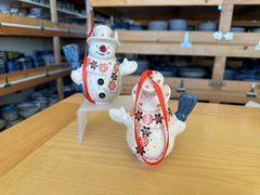 CLEARANCE Snowman Ornament Figure