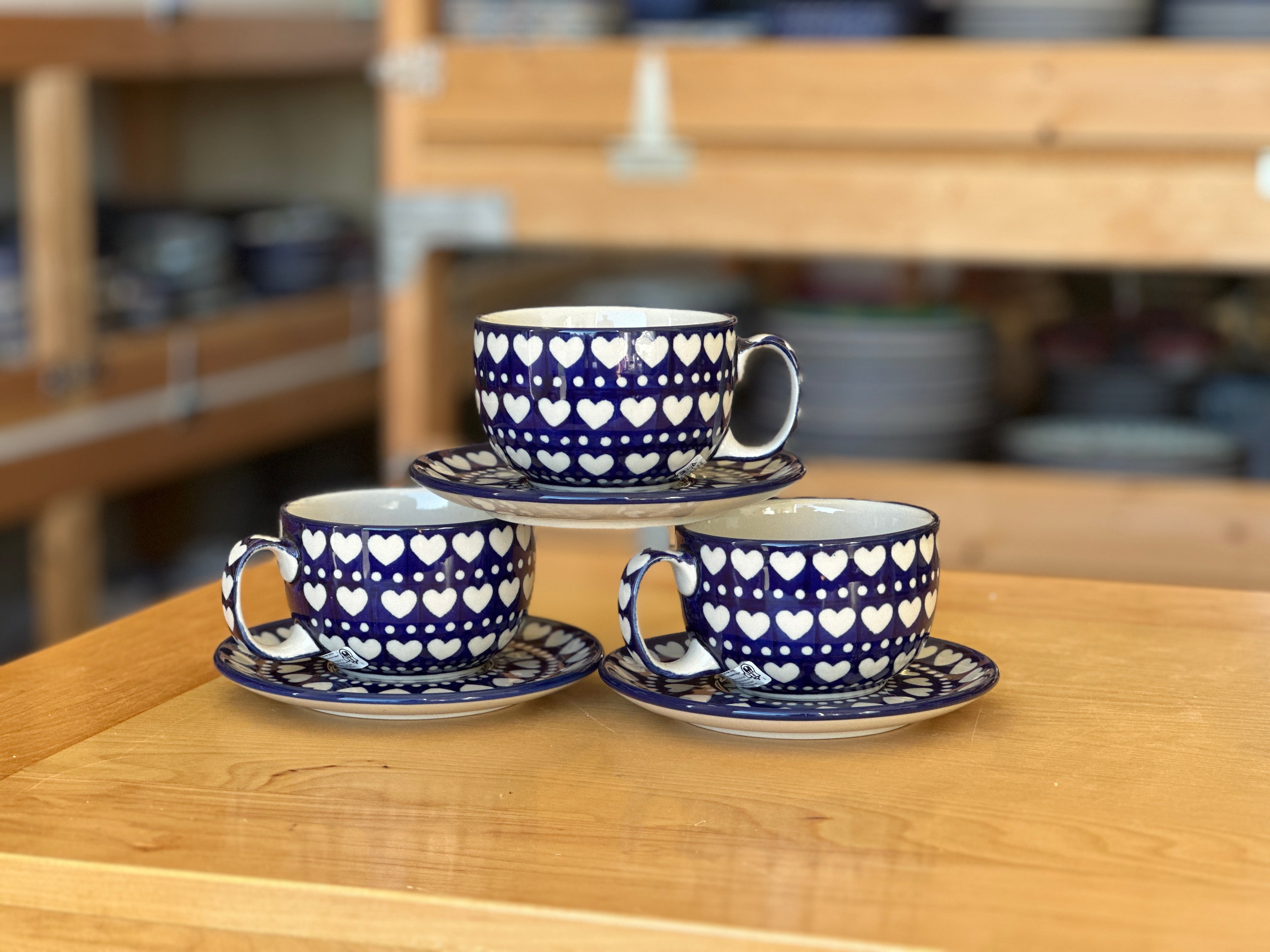 CLEARANCE 13 oz Cup & Saucer Set
