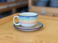 CLEARANCE 13 oz Cup & Saucer Set