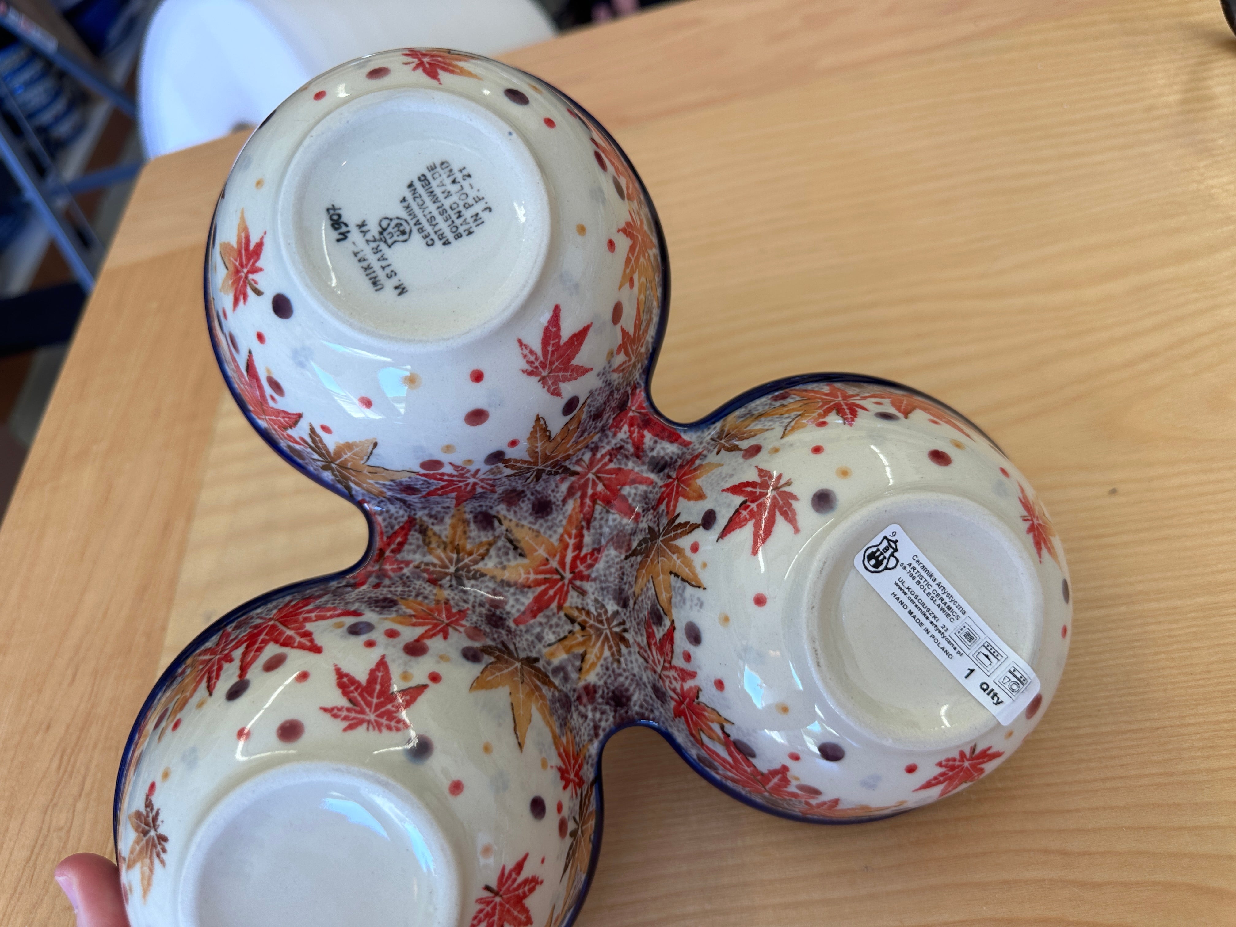 CLEARANCE Unikat Triple Handled Bowl Server