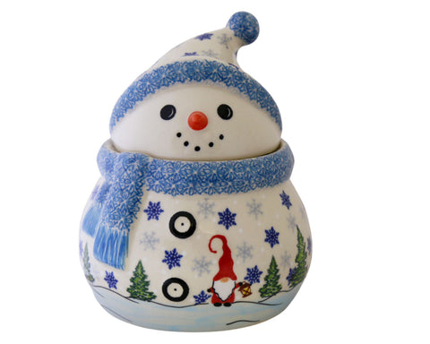 Large Unikat Snowman Canister