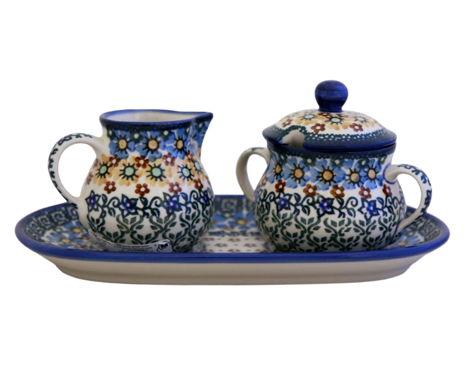 Unikat Cream and Sugar with Tray Set