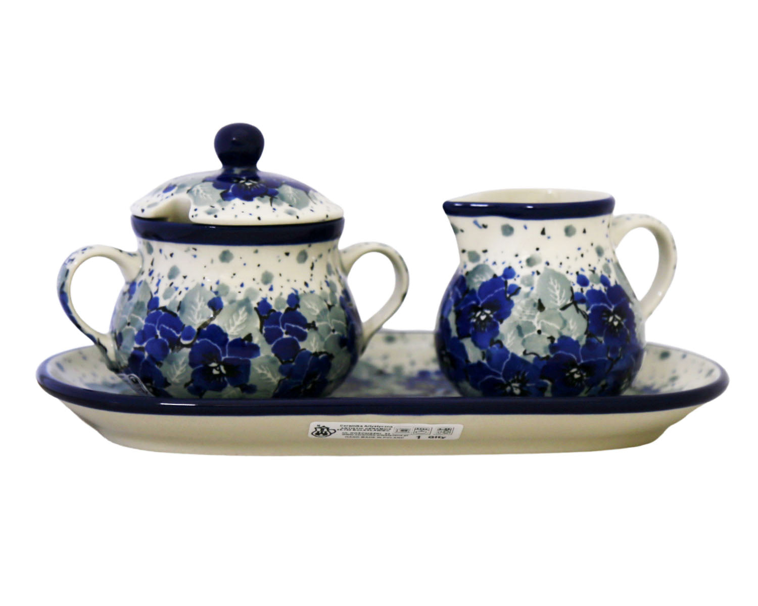 Unikat Cream and Sugar with Tray Set