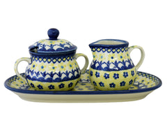 Unikat Cream and Sugar with Tray Set