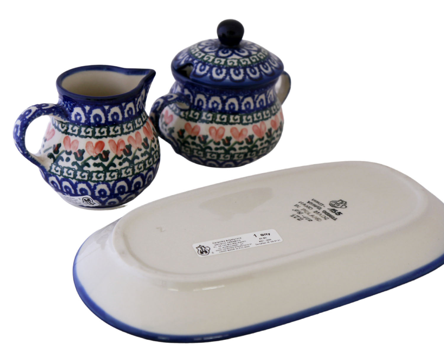 Unikat Cream and Sugar with Tray Set