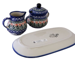 Unikat Cream and Sugar with Tray Set