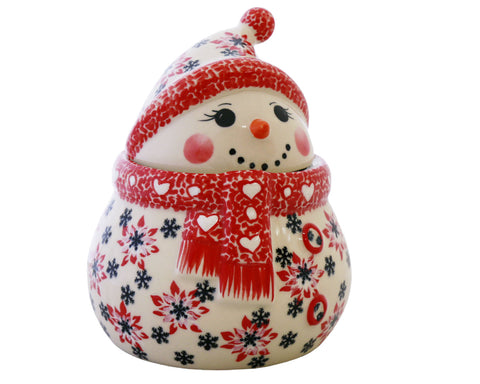 Large Unikat Snowman Canister