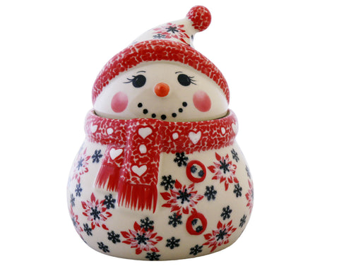 Large Unikat Snowman Canister