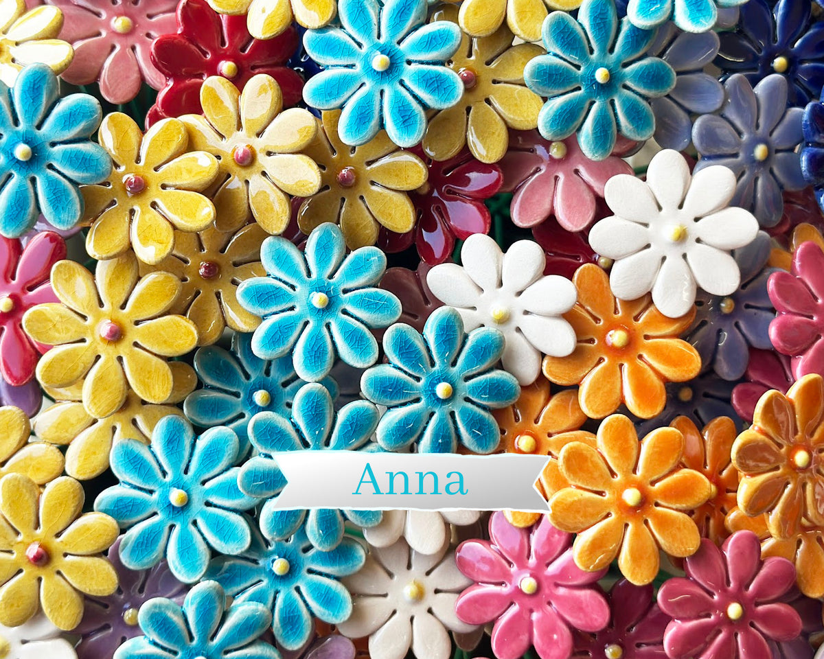 Small "Anna" Ceramic Flower