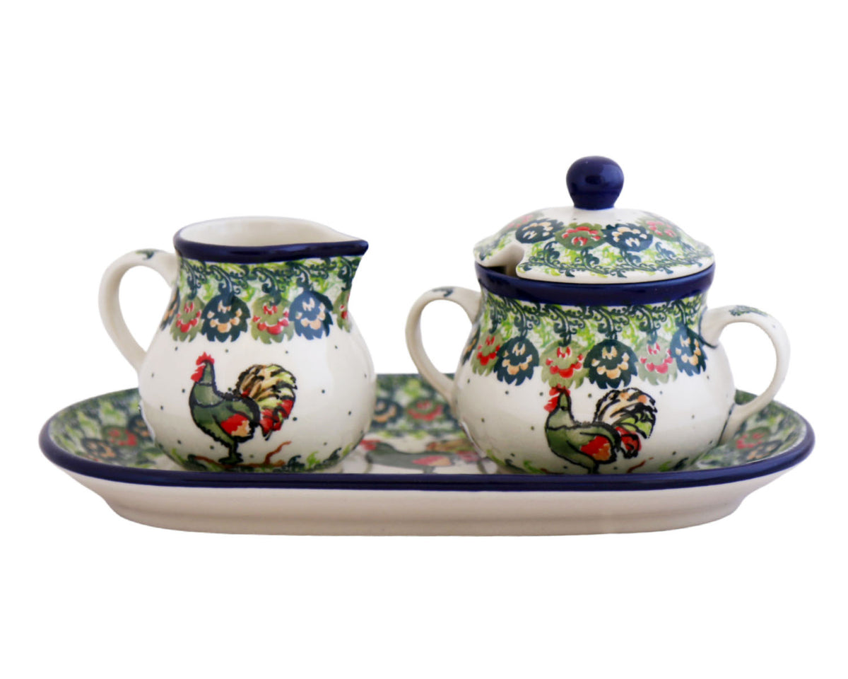 Unikat Cream and Sugar with Tray Set