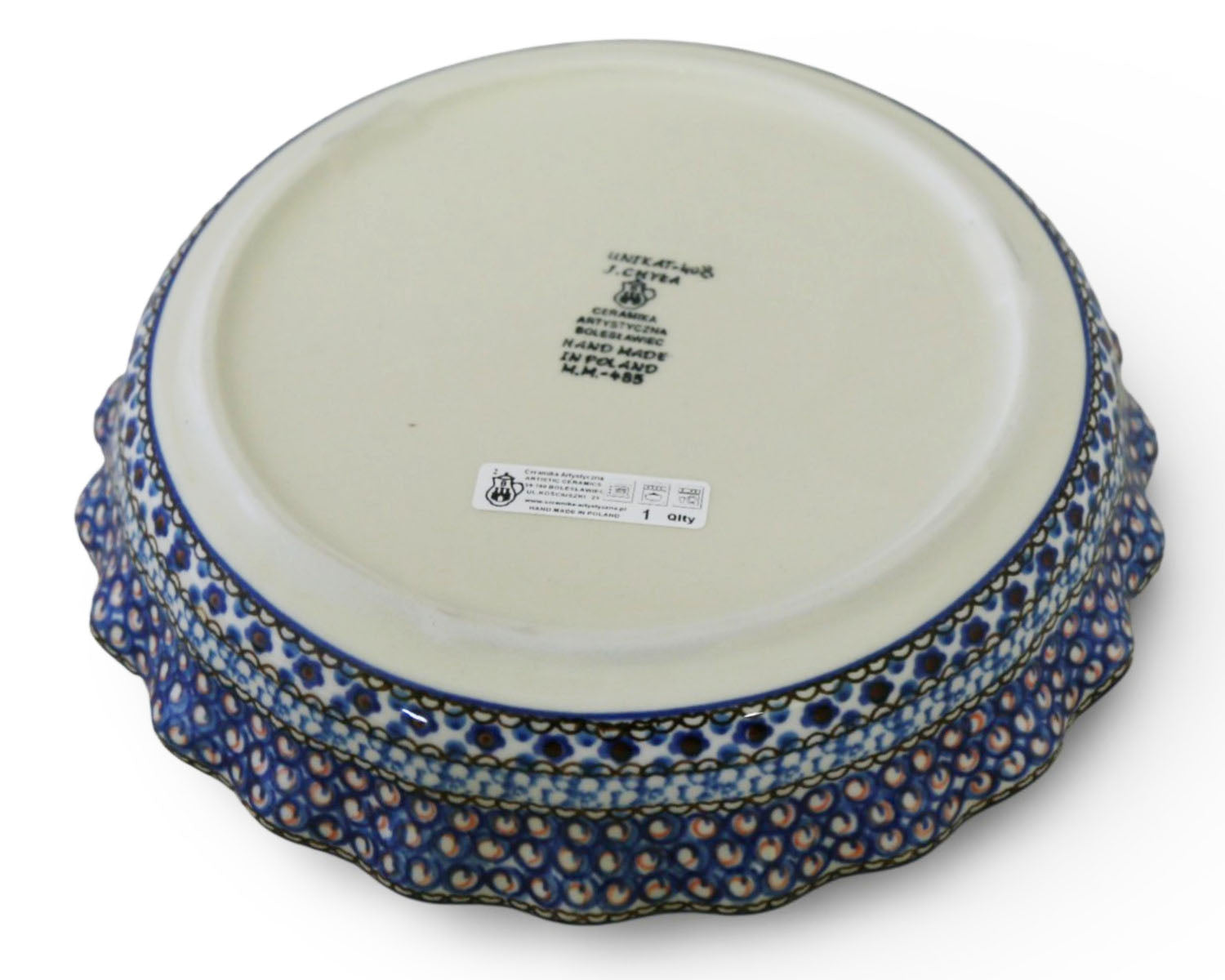 10" Unikat Ruffled Pie Baker