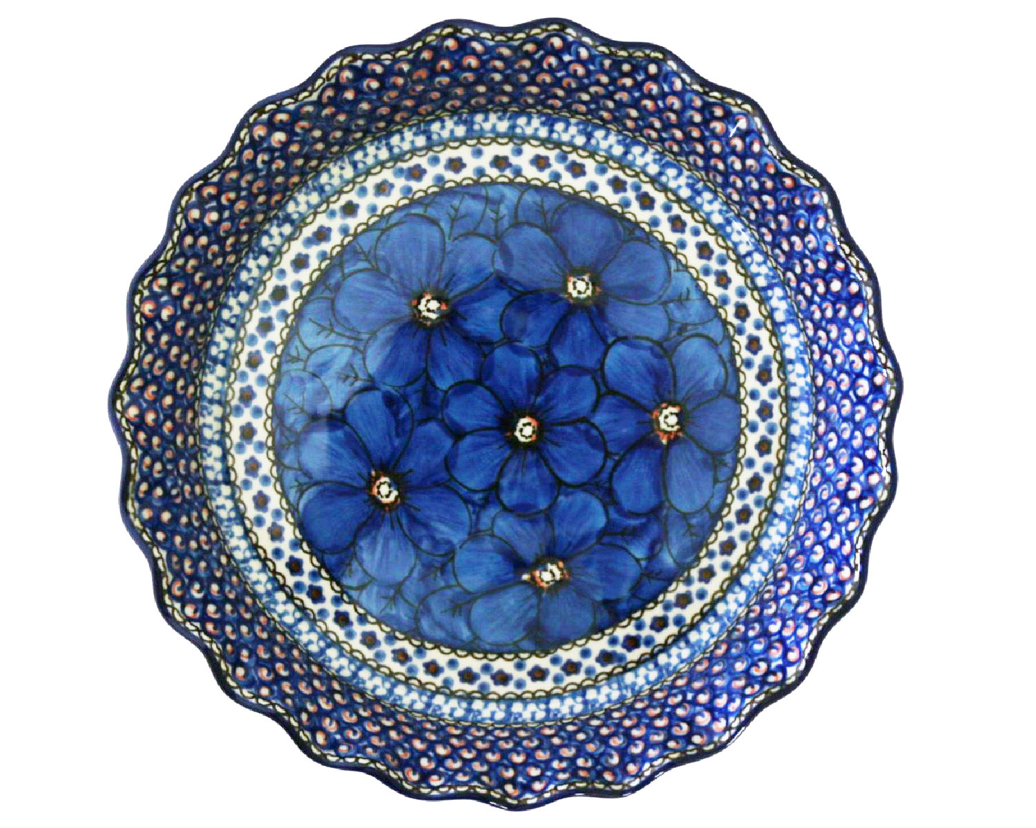 10" Unikat Ruffled Pie Baker