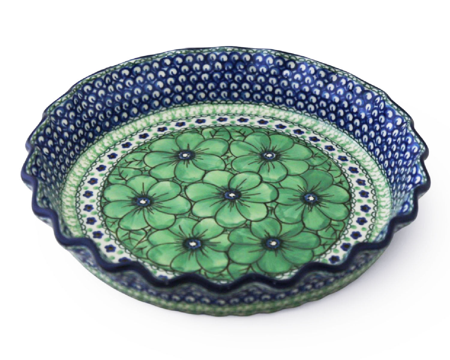 10" Unikat Ruffled Pie Baker