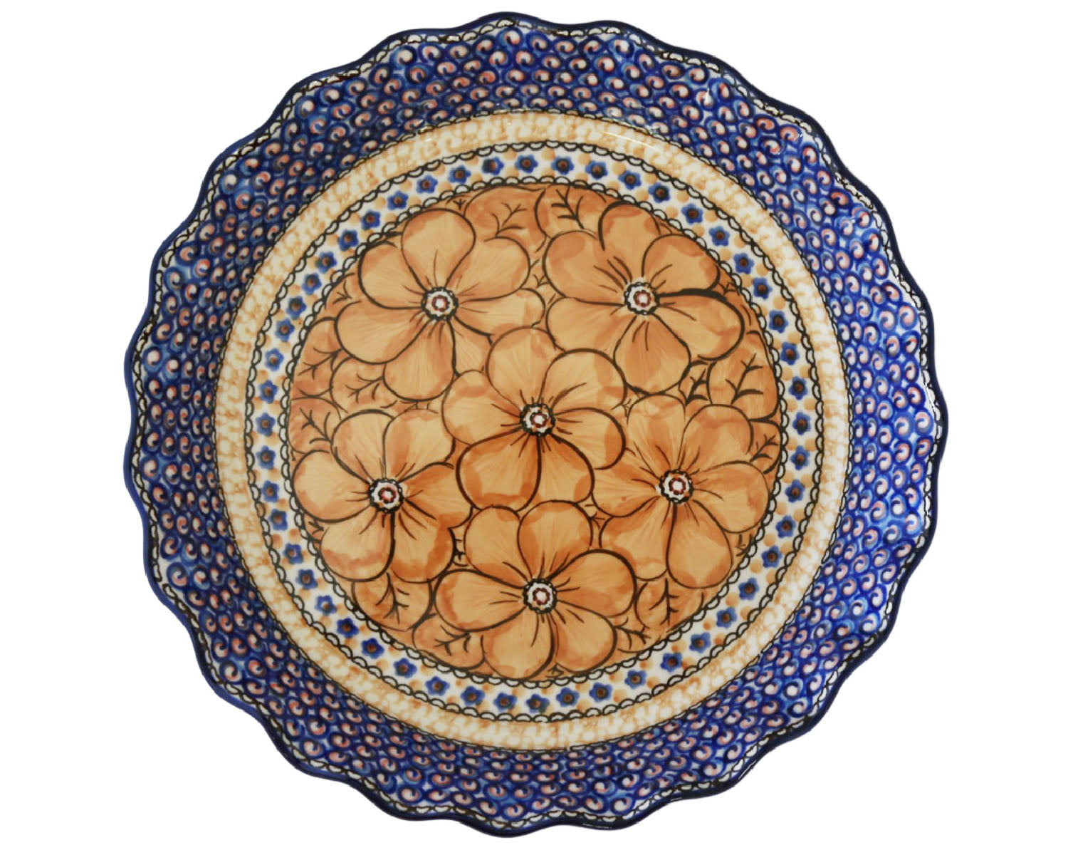 10" Unikat Ruffled Pie Baker