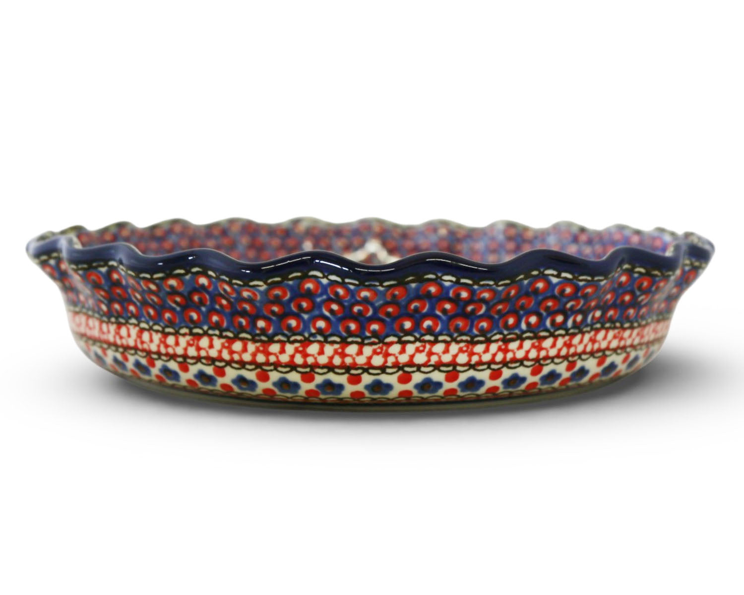 10" Unikat Ruffled Pie Baker