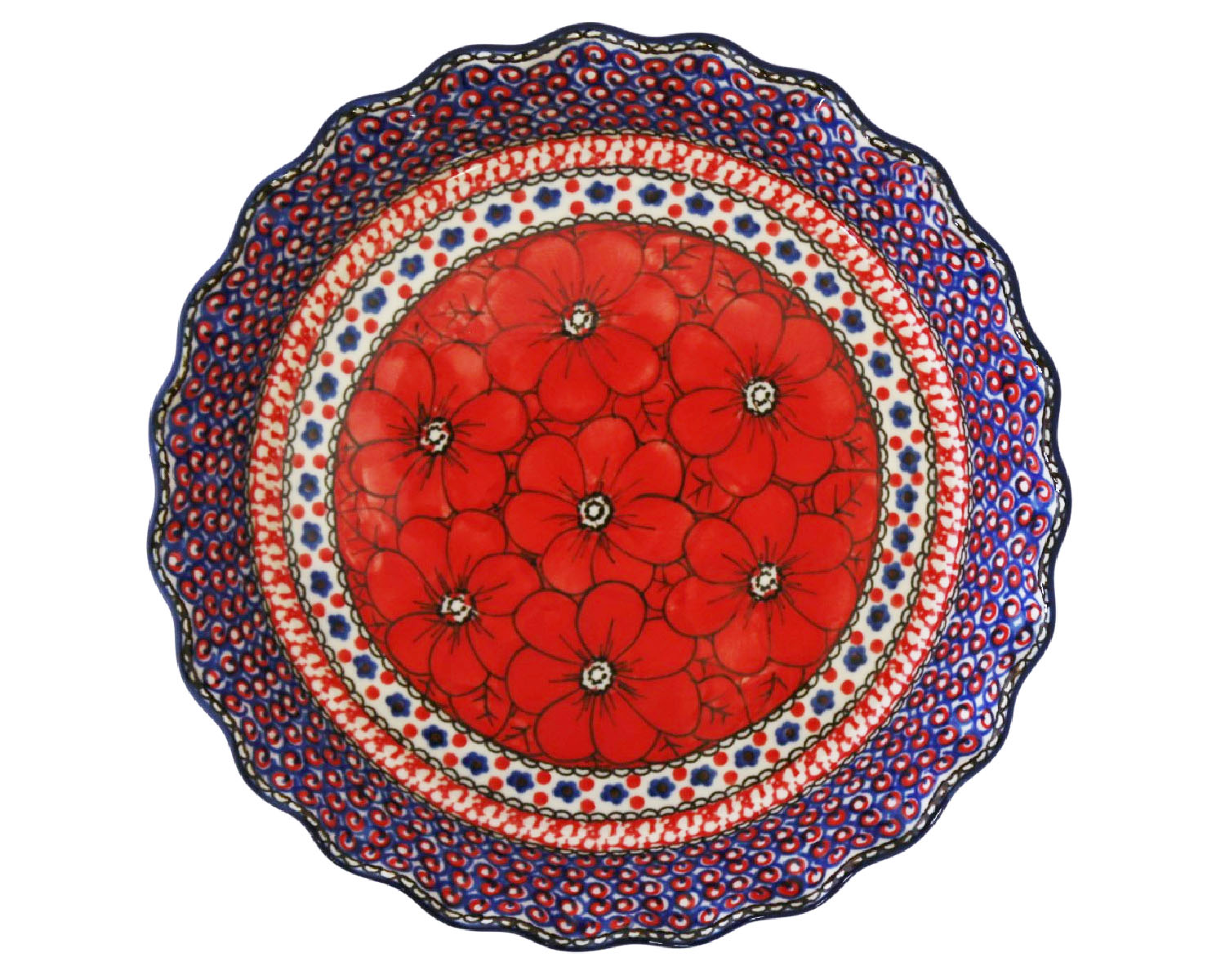 10" Unikat Ruffled Pie Baker