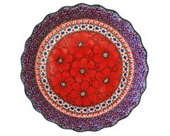 10" Unikat Ruffled Pie Baker