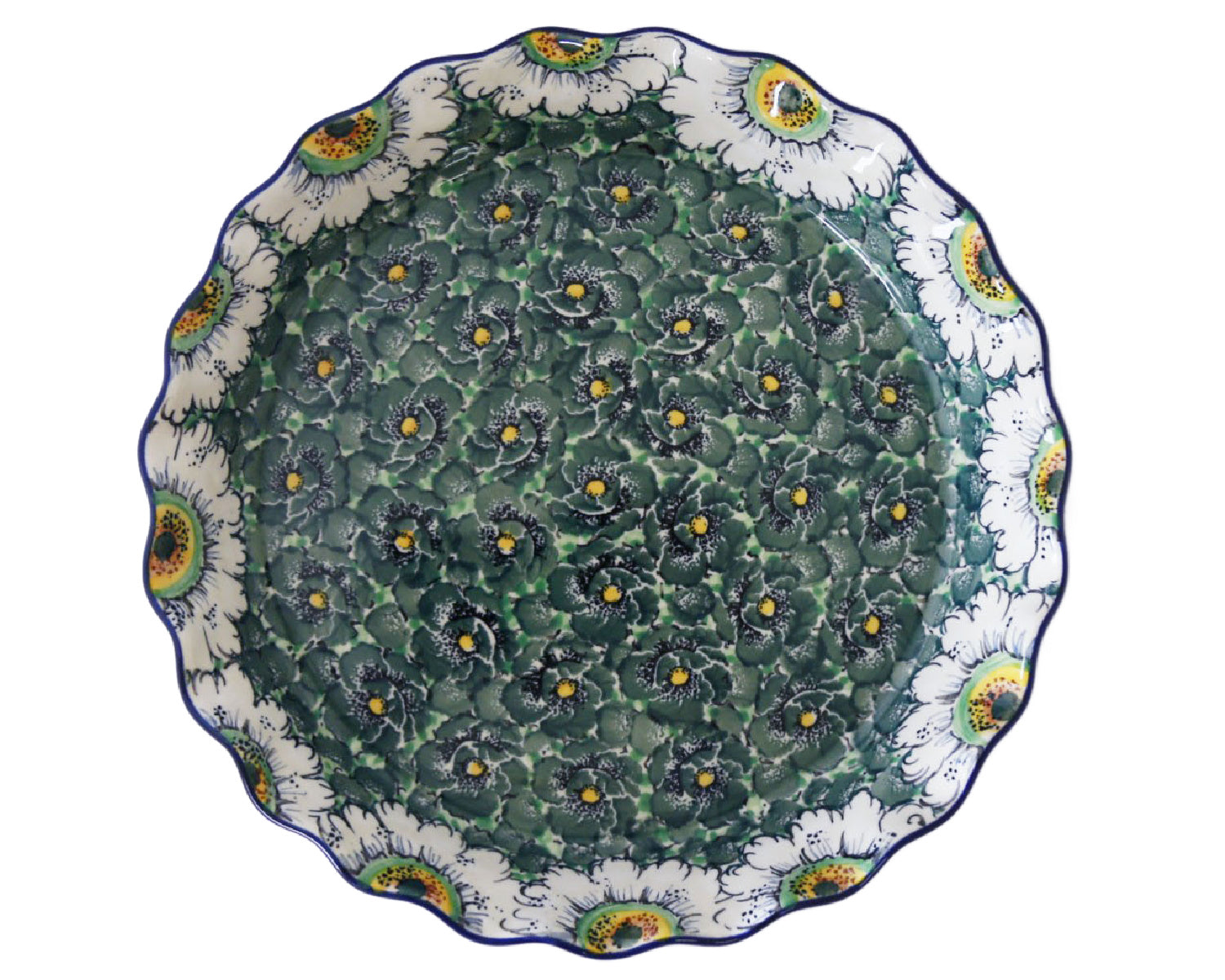 10" Unikat Ruffled Pie Baker