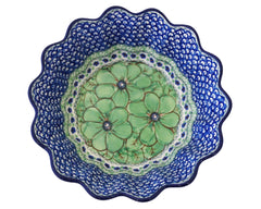 XL 9.25" Unikat Scalloped Bowl