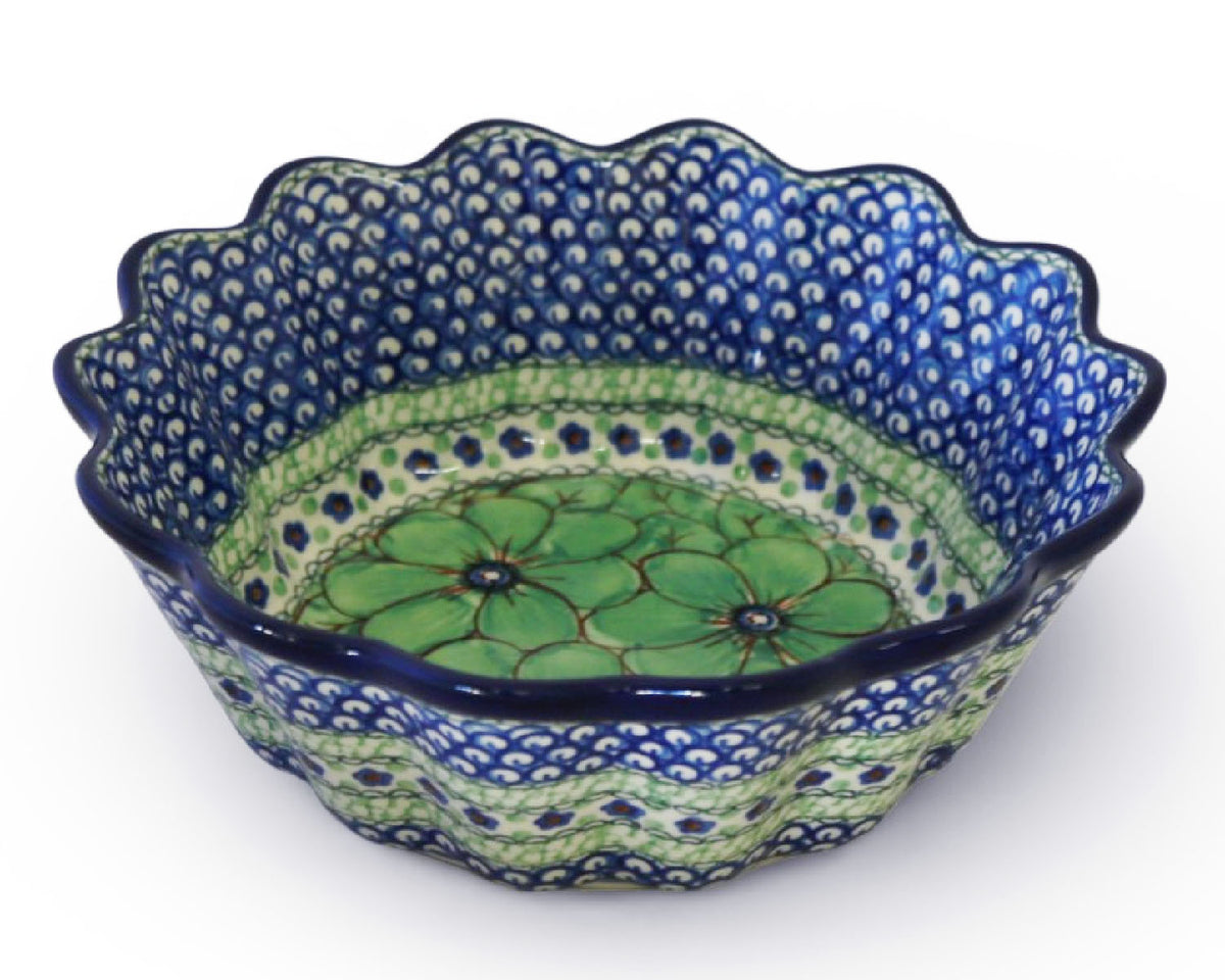 XL 9.25" Unikat Scalloped Bowl