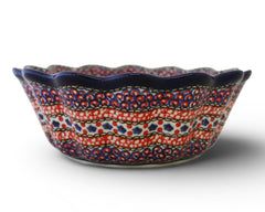 XL 9.25" Unikat Scalloped Bowl