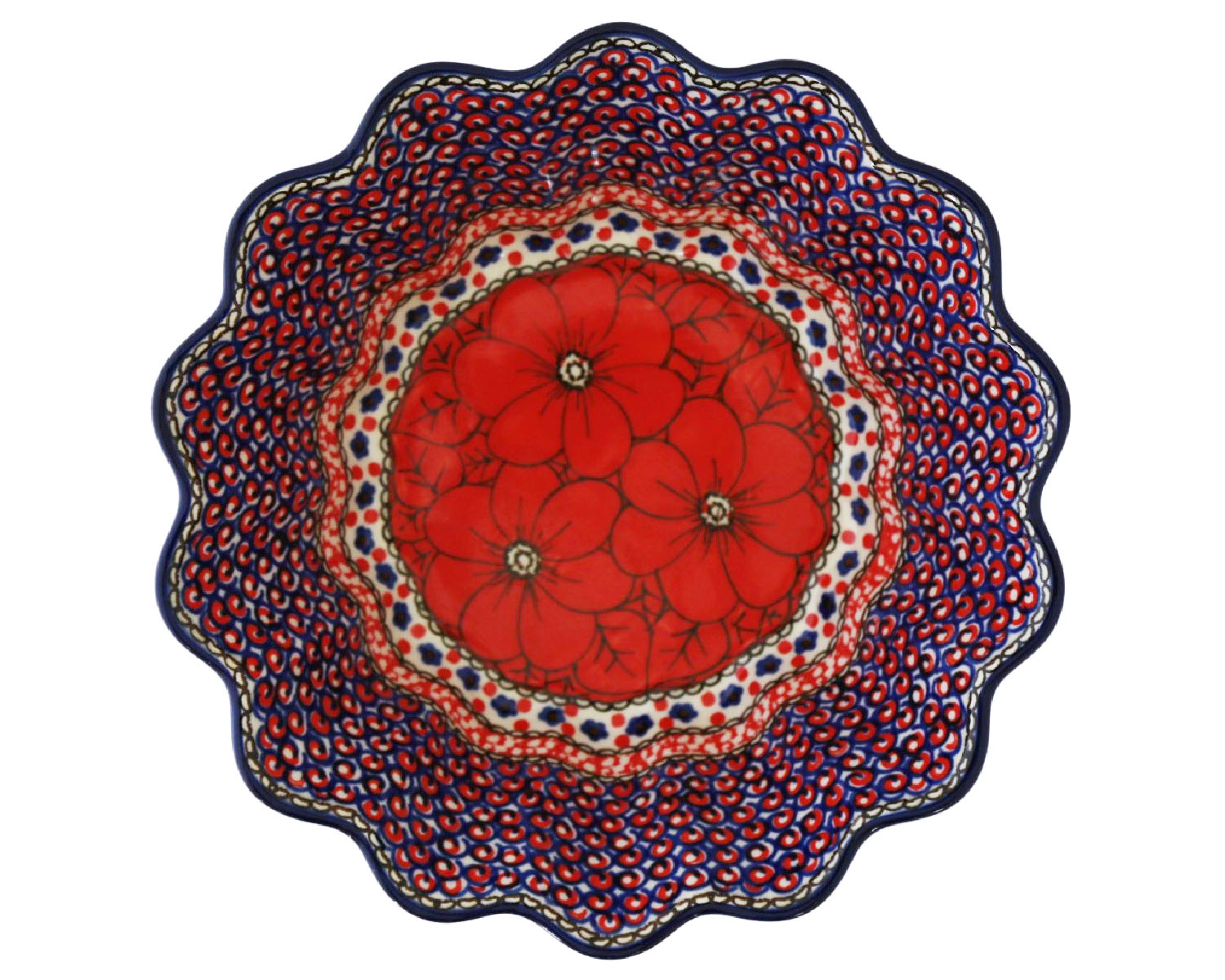 XL 9.25" Unikat Scalloped Bowl