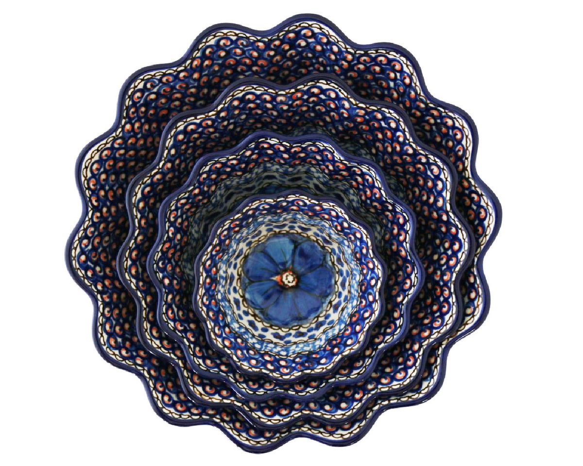Large 7.5" Unikat Scalloped Bowl