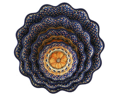 XL 9.25" Unikat Scalloped Bowl