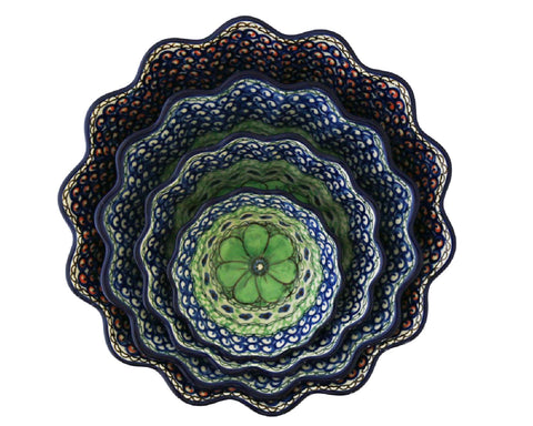 XL 9.25" Unikat Scalloped Bowl