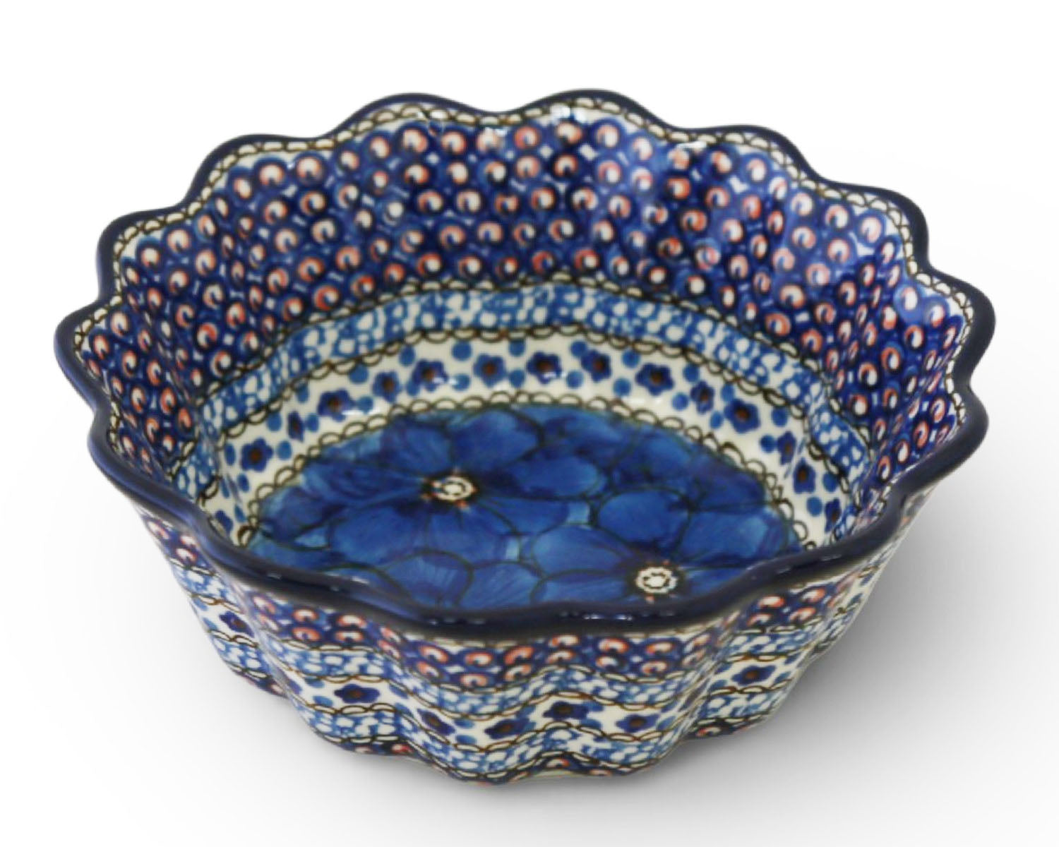 Large 7.5" Unikat Scalloped Bowl