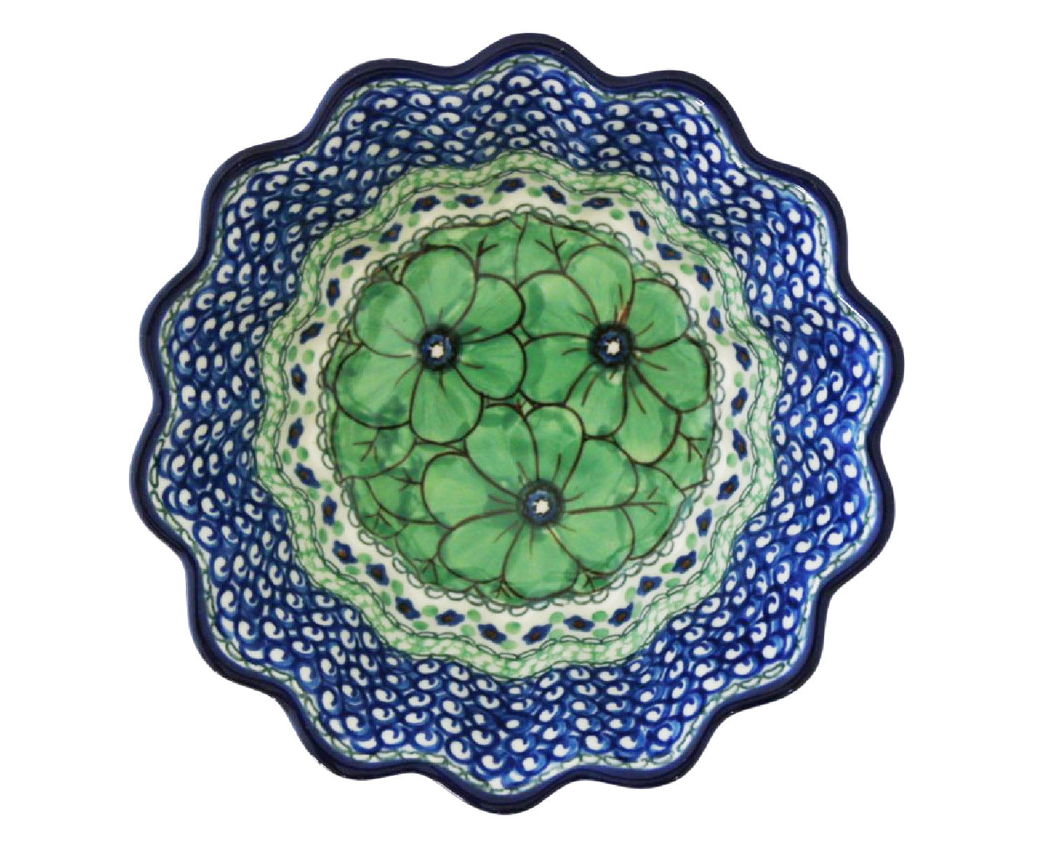 Large 7.5" Unikat Scalloped Bowl