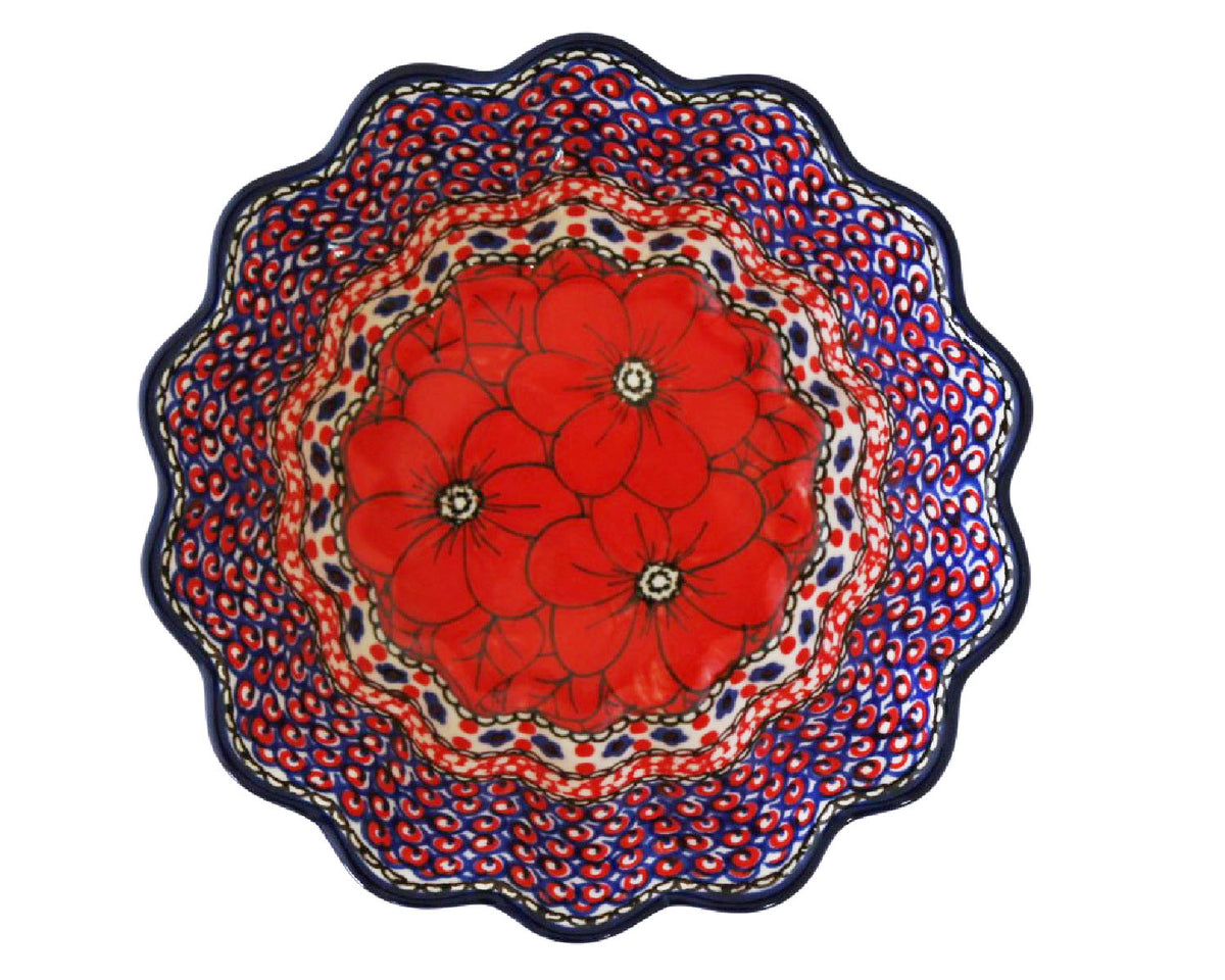 Large 7.5" Unikat Scalloped Bowl