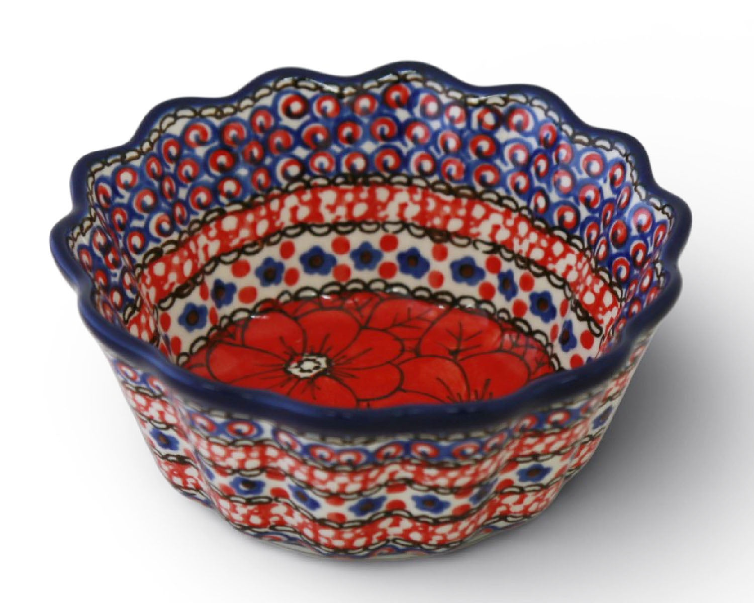 Large 7.5" Unikat Scalloped Bowl