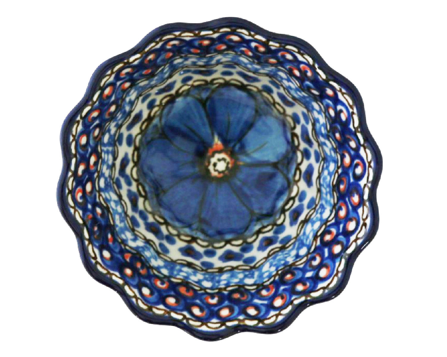 Small 4" Unikat Scalloped Bowl