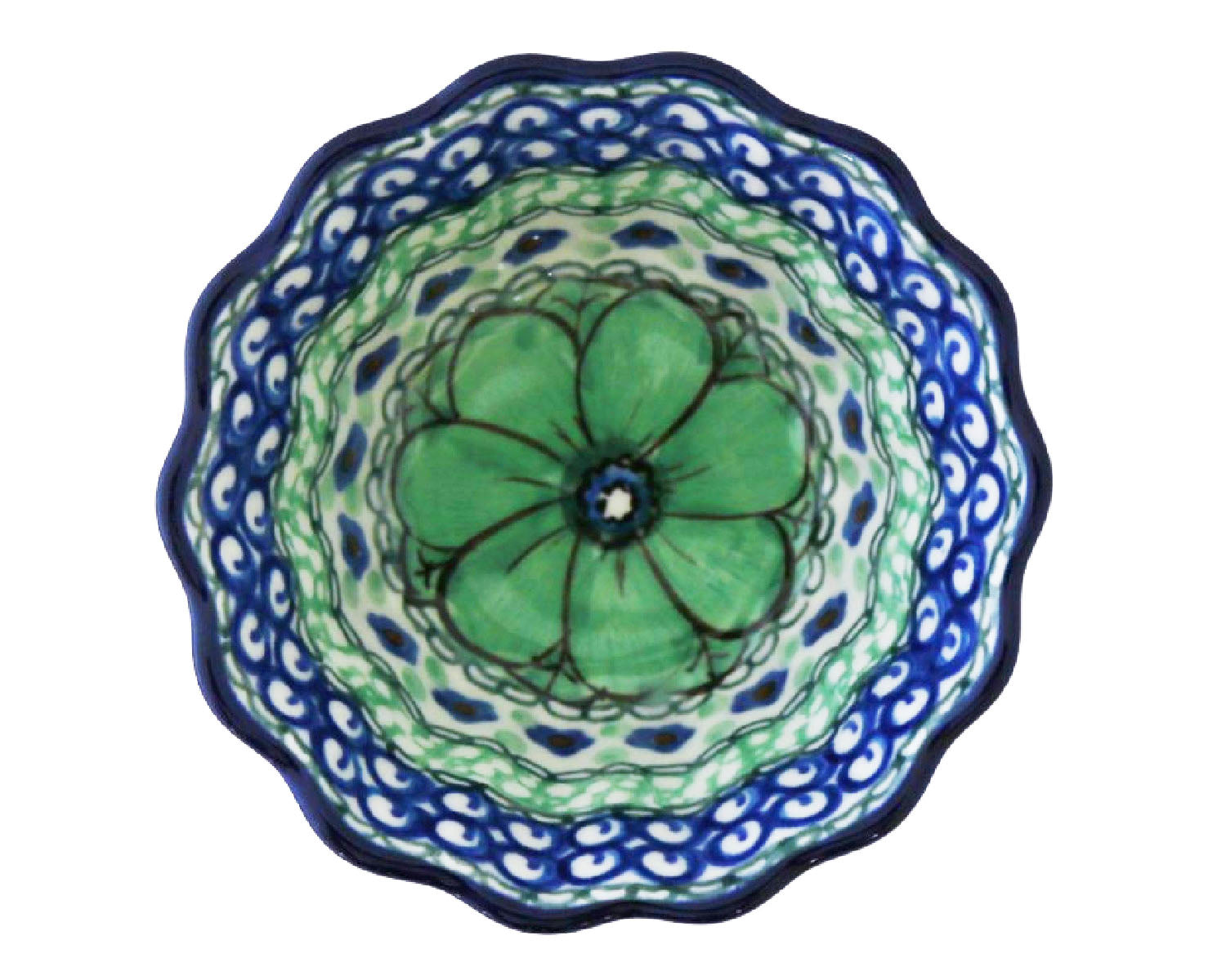 Small 4" Unikat Scalloped Bowl