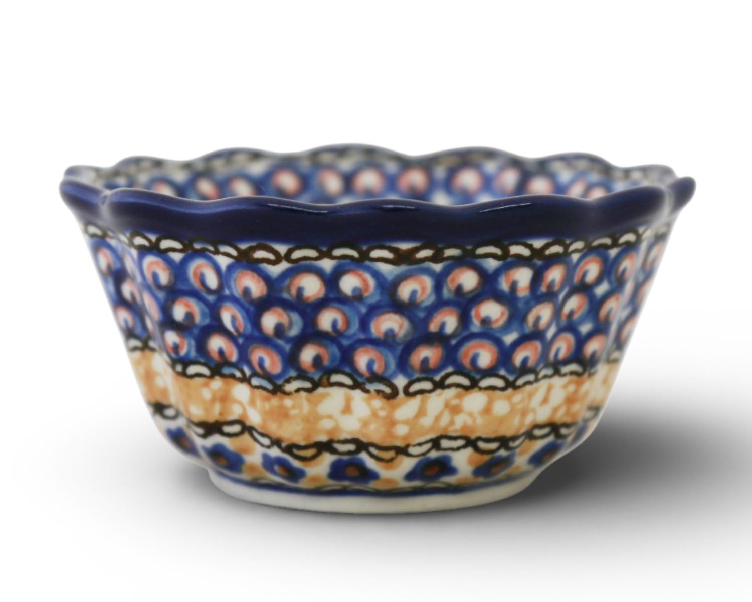 Small 4" Unikat Scalloped Bowl